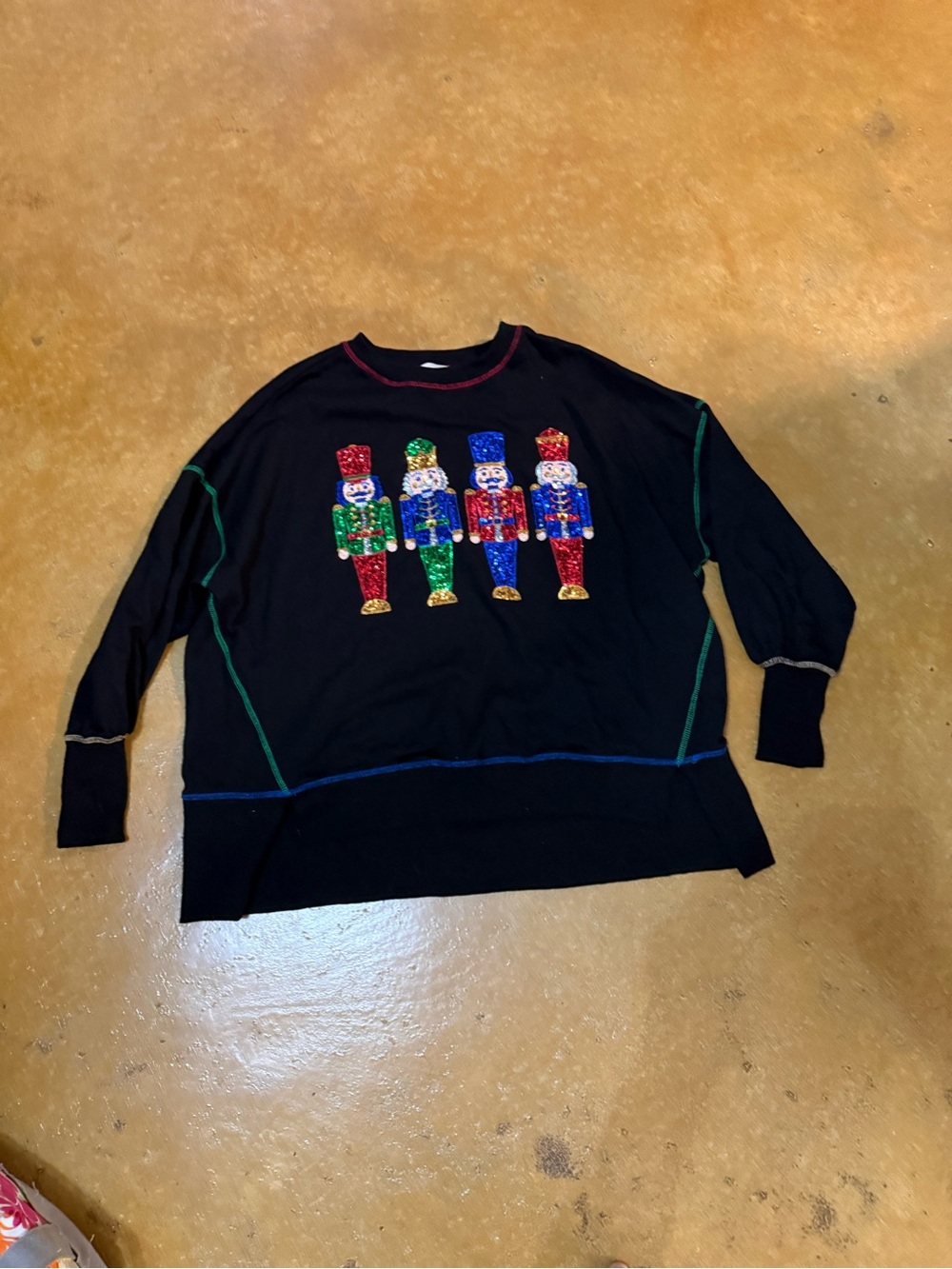 Black Women’s Nutcracker Sequin Sweater